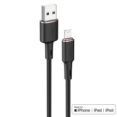Data Cable Acefast C2-02 USB-A to Lightning 2.4A Apple Certified MFI 1.2m Black