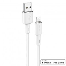 Data Cable Acefast C2-02 USB-A to Lightning 2.4A Apple Certified MFI 1.2m White