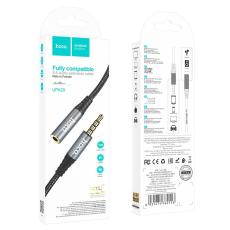 Audio Cable Hoco UPA20  3.5mm Male to 3.5mm Female Braided 1m Black