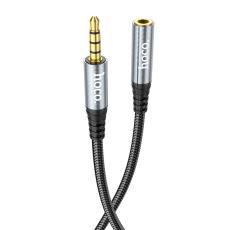 Audio Cable Hoco UPA20  3.5mm Male to 3.5mm Female Braided 1m Black