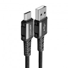 Data Cable Acefast C1-04 USB-A to USB-C Braided 3A 1.2m Black