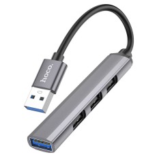 Hub USB Hoco HB26 USB3.0+ 3xUSB2.0 Grey