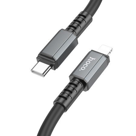 Data Cable Hoco X85 Strength USB-C to Lightning 20W Extra Durability Black 1m