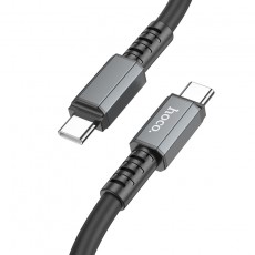 Data Cable Hoco X85 Strength USB-C to USB-C 60W 20V/3A Black 1m Extra Durability