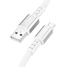 Data Cable Hoco X85 Strength USB to Micro-USB 2.4A White 1m Extra Durability