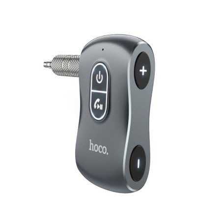 Bluetooth FM Transmitter Hoco E73 Tour BT v5.0 AUX 3,5mm TF Card Metal Built-In Microphone Gray