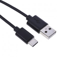 Data Cable Ancus USB AM to Micro USB-C Black 20 cm