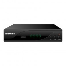 Decoder Maxcom MAXTV-T2 with connections USB 2.0 HDMI 1.4 TV SCART RF IN Black