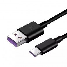 Cable Ancus Female USB-A to USB-C 5A Black 1m