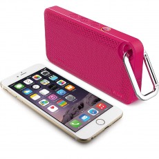 Portable Slim Bluetooth Speaker iLuv Aud Mini Smart 6 FM Radio Built-in Microphone Pink