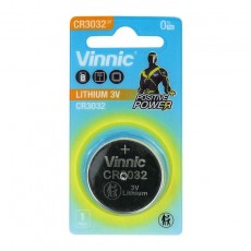 Buttoncell Lithium Vinnic CR3032 3V Pcs. 1