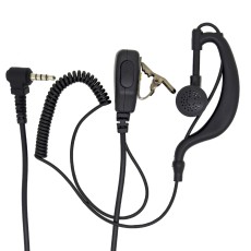 Hands Free Mono Ancus HiConnect 3.5mm with operating button for Walkie Talkie Black Bulk