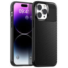 Case Ancus AutoFocus Carbon Fiber για Apple iPhone 14 Pro Black