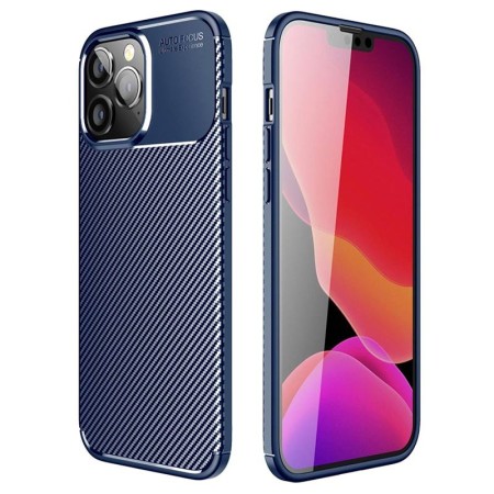 Case Ancus AutoFocus Carbon Fiber για Apple iPhone 14 Pro Blue