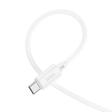 Data Cable Hoco X88 USB-C to USB-C 60W for Fast Charging and Data Transfer White 1m