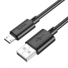 Data Cable Hoco X88 USB to Micro USB 2.4A  Black 1m