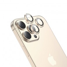 Camera Frame Film Hoco 3D Metal V12 Plus for Apple iPhone 14 Pro / iPhone 14 Pro Max Gold