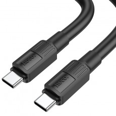 Data Cable Hoco X84 Solid USB-C to USB-C Fast Charging 60W 3A Black 1m Extra Durability