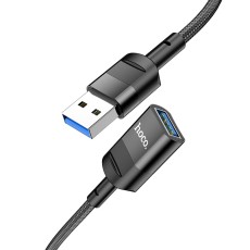 Extension Cable Hoco U107 USB Male to USB 3.0 Female 3A 5Gbps OTG 1.2m Black