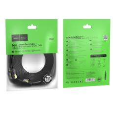 Patch Cable Hoco US07 General Pure Copper Cat 6 UTP Flat Cable 1Gbps 10m Black
