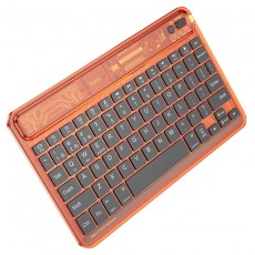 Hoco S55 Wireless Keyboard BT5.0 500mAh 78 Keys with Translucent design and lighting effect Orange