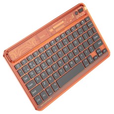 Hoco S55 Wireless Keyboard BT5.0 500mAh 78 Keys with Translucent design and lighting effect Orange