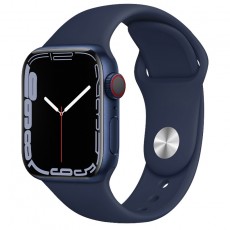 Watchband Hoco WA01 Flexible 42/44/45/49mm for Apple Watch series 1/2/3/4/5/6/7/8/SE/Ultra Deep Blue Silicone Band