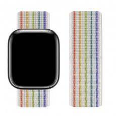 Watchband Hoco WA02 42/44/45/49mm Nylon for Apple Watch series 1/2/3/4/5/6/7/8/SE/Ultra Reflective Rainbow Edition
