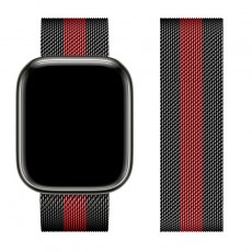 Watchband Hoco WA03 Simple Beauty 38/40/41mm for Apple Watch series 1/2/3/4/5/6/7/8/SE Stainless Steel Black and Red