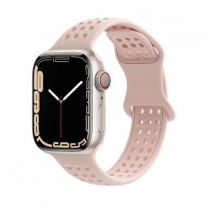 Watchband Hoco WA08 Flexible Honeycomb 38/40/41mm for Apple Watch 1/2/3/4/5/6/7/8/SE Powder Sand Silicon Band