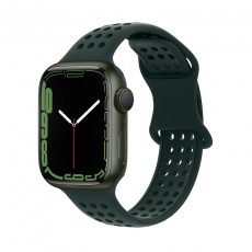 Watchband Hoco WA08 Flexible Honeycomb 38/40/41mm for Apple Watch 1/2/3/4/5/6/7/8/SE Olive Green Silicon Band