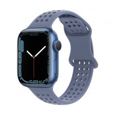 Watchband Hoco WA08 Flexible Honeycomb 38/40/41mm for Apple Watch 1/2/3/4/5/6/7/8/SE Lavender Grey Silicon Band