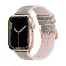 Watchband Hoco WA11 Diamond series 42/44/45/49mm for Apple Watch 1/2/3/4/5/6/7/8/SE Silver Yellow Silicone Band