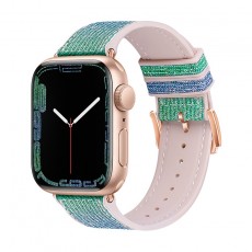 Watchband Hoco WA11 Diamond series 42/44/45/49mm for Apple Watch 1/2/3/4/5/6/7/8/SE Blue Green Silicone Band