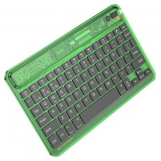 Hoco S55 Wireless Keyboard BT5.0 500mAh 78 Keys with Translucent design and lighting effect Candy Green