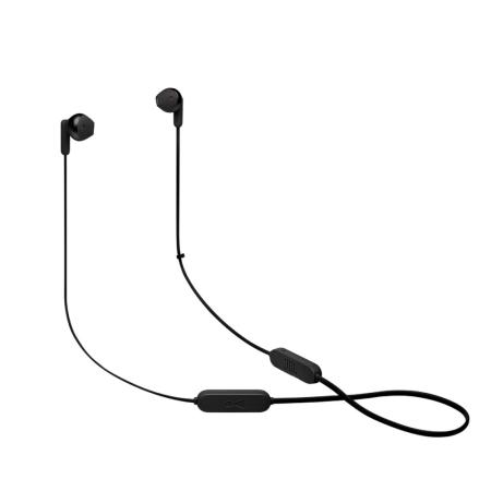 Bluetooth Hands Free JBL Tune 215 Neckband με 16 Hours Pure Bass Sound Voice Assistant JBLT215BTBLK Black
