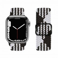 Watchband Hoco WA05 Jane Eyre 38/40/41mm Nylon for Apple Watch 1/2/3/4/5/6/7/8/SE Z Pattern Black-White