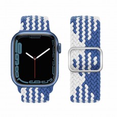 Watchband Hoco WA05 Jane Eyre 42/44/45/49mm Nylon for Apple Watch 1/2/3/4/5/6/7/8/SE/Ultra Z Pattern Blue-White