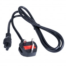 Power Cable Akyga AK-AG-02A British CCA BS 1363 (Typ G) / IEC C5 UK  250V/10A Black 1.5m