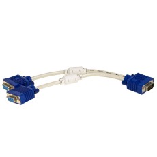 Adapter with cable Akyga AK-AD-20 VGA Male / 2x VGA Female 2x15cm