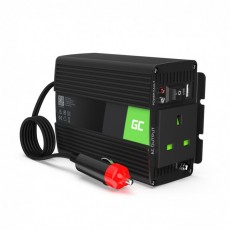 Green Cell Car Power Inverter INV28 24V to 230V 150W/300W 50Hz with the Possibility of Connecting to the Car Cigarette Lighter and UK Plug