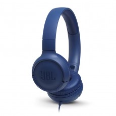 Stereo Headphone On-ear JBL Tune 500 3.5mm Pure Bass Sound with Mic JBLT500BLU Blue