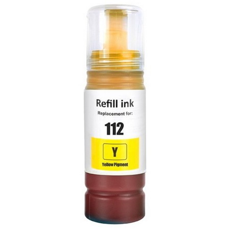 Ink EPSON Compatible E112 C13T06C44A 70ml Pages: 6000 Yellow for L11160, L15150, L15160, L15180, L6460, L6490, L6550, L6570, L6580, M15140, M15180