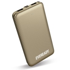 Power Bank Energizer Eveready Slim 10000mAh 2A with 2xUSB 2.0  and LED Battery Display Gold