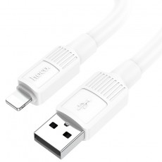 Data Cable Hoco X84 Solid USB to Lightning 2.4A White 1m Extra Durability