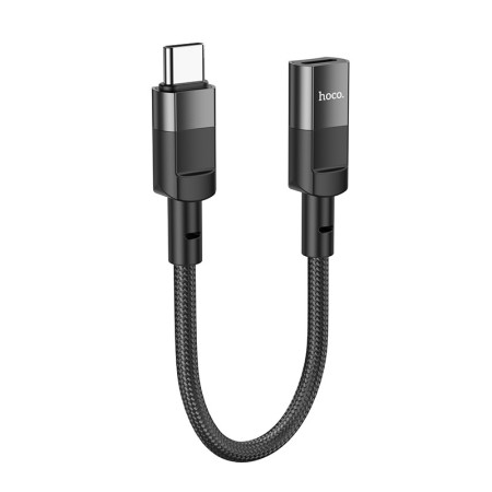 Hoco U107 USB-C Male to Lightning Female 2A OTG 10cm Black Braided