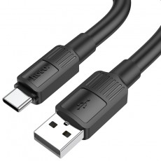 Data Cable Hoco X84 Solid USB to USB-C 3A Black 1m Extra Durability