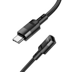 Extension Cable Hoco U107 USB-C to USB-C 2.0 3A OTG Black 1.2m Braided