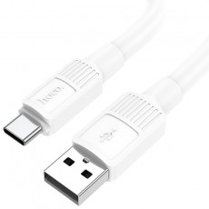 Data Cable Hoco X84 Solid USB to USB-C 3A White 1m Extra Durability