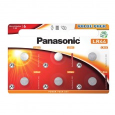 Buttoncell Panasonic Micro Alkaline LR44 1.5V Pcs. 6